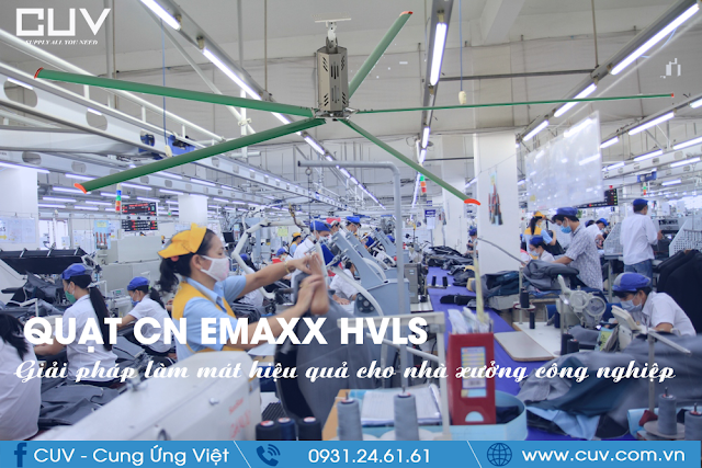 Quạt trần công nghiệp HVLS Emaxx EMG4.0-HVLS733 (Ảnh 2)