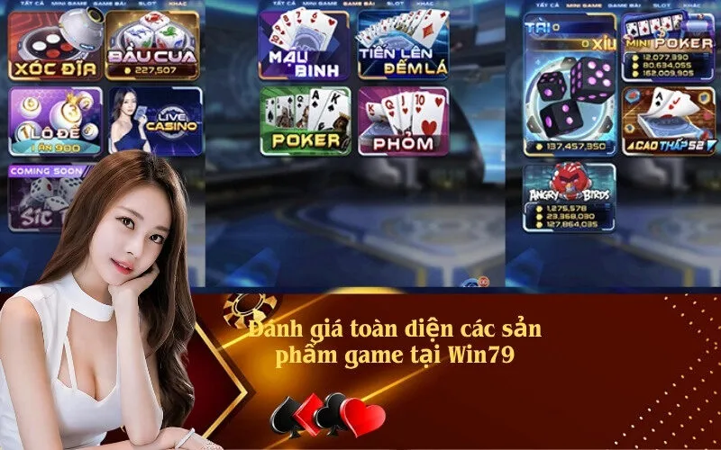 Đánh giá toàn diện các sản phẩm game tại Win79